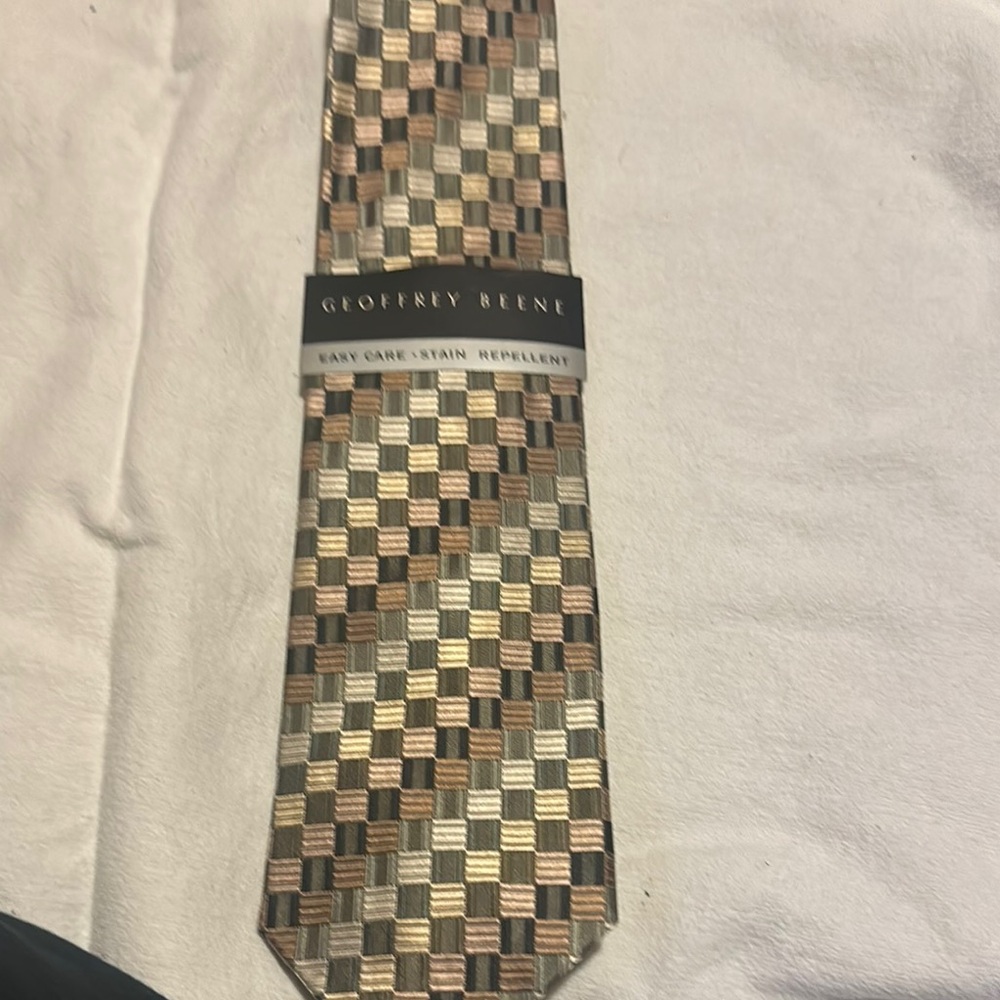 Geoffrey Beene Checkered Tie
